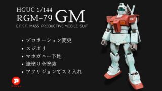 【ガンプラ作例】HGUCジム アクリジョンの全塗装